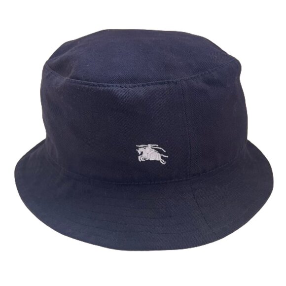 Auc NWT Burberry Cotton Logo Bucket Hat - Picture 12 of 12